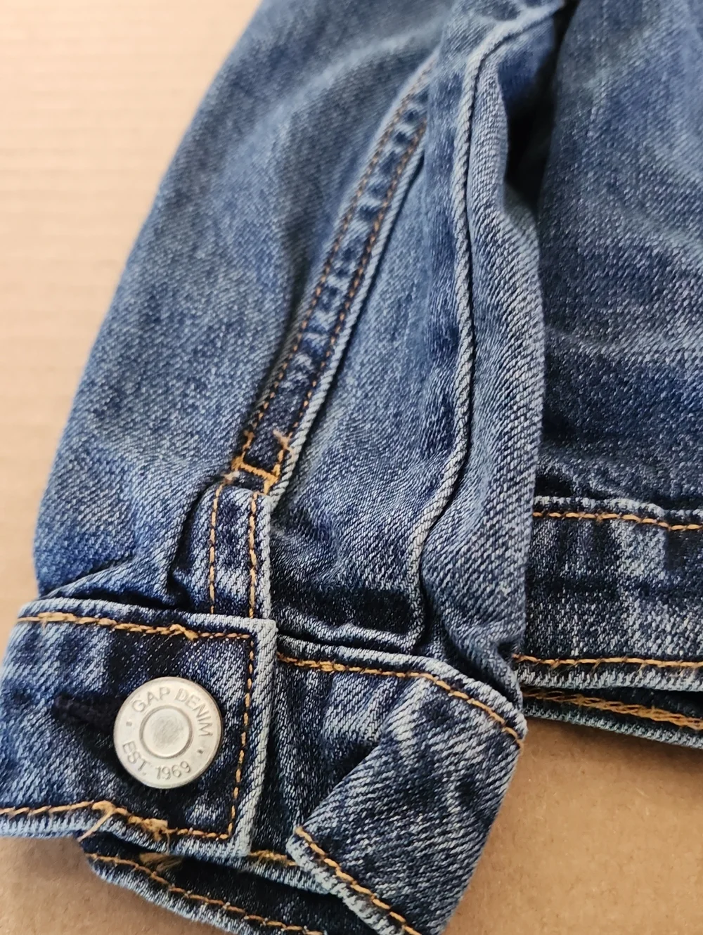 Gap Disney Minnie Mouse Blue Denim Kids' Jacket with Button Front